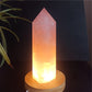 Natural Rose quartz lamp