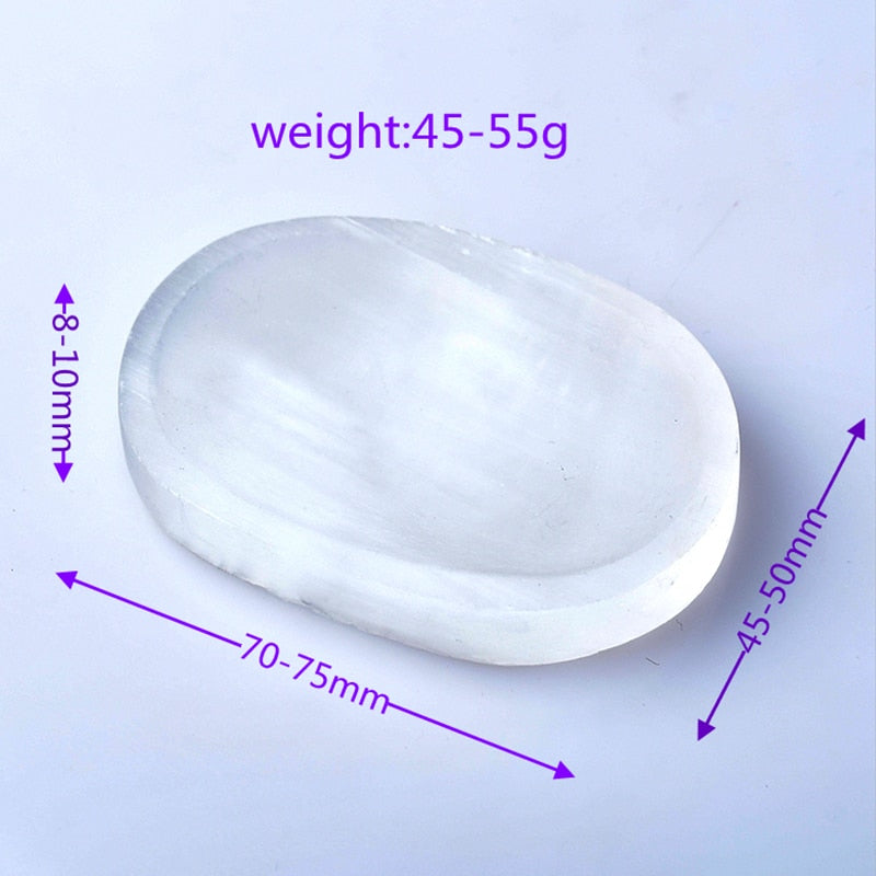 Natural Selenite Charging Plate